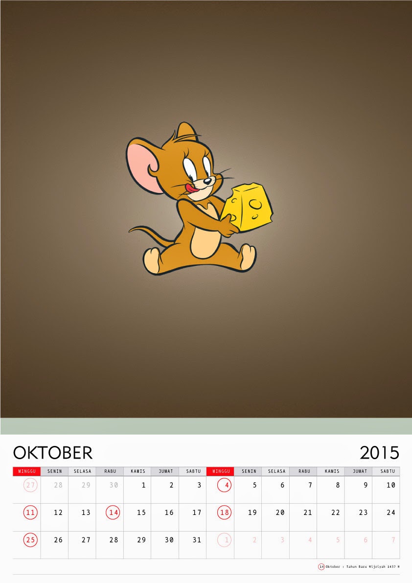 Oktober - Kalender 2015