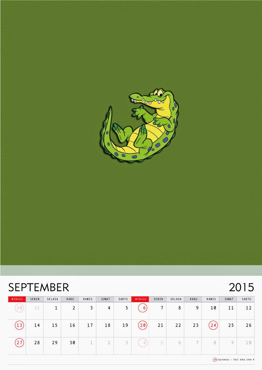 September - Kalender 2015