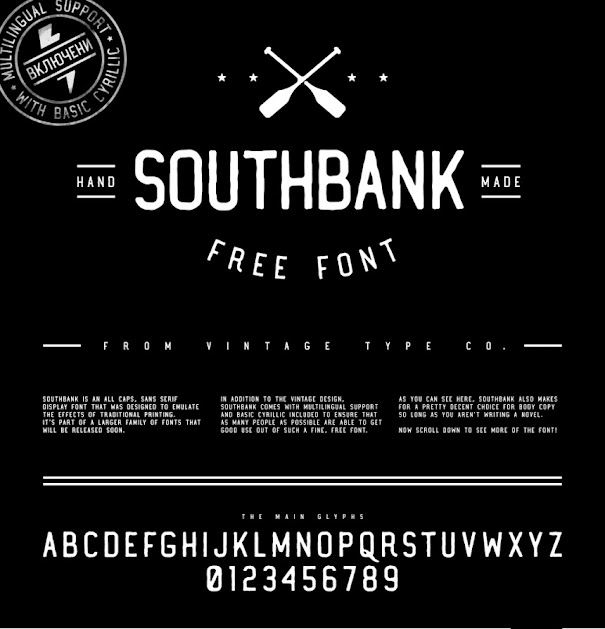 Souyhbank free fonts