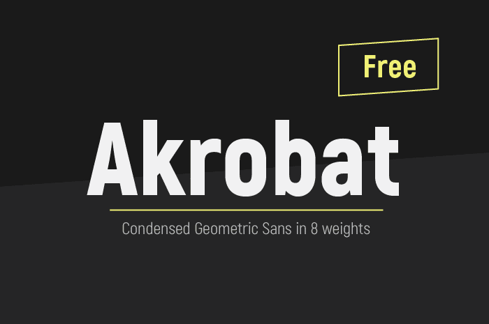 Akrobat font - Ruang Logo