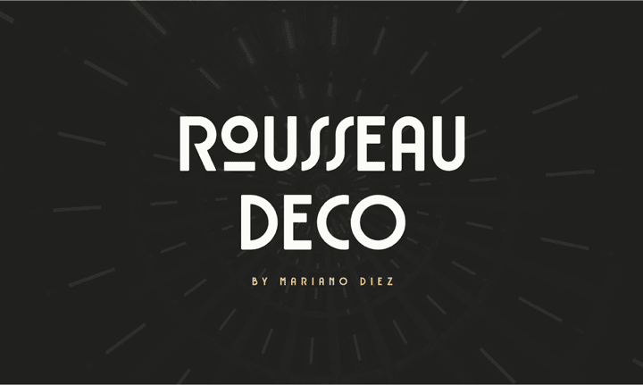Rousseau Deco font