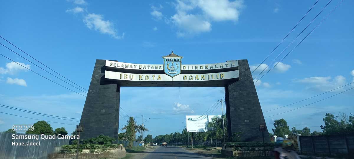 Tugu selamat datang indralaya, ogan ilir