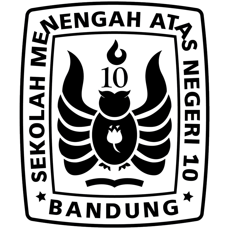 Logo SMAN 10 Bandung Logo SMAN 10 Bandung png hd bw