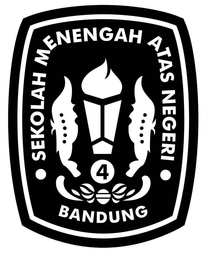 Logo SMAN 4 Bandung Logo SMAN 4 Bandung bw png hd