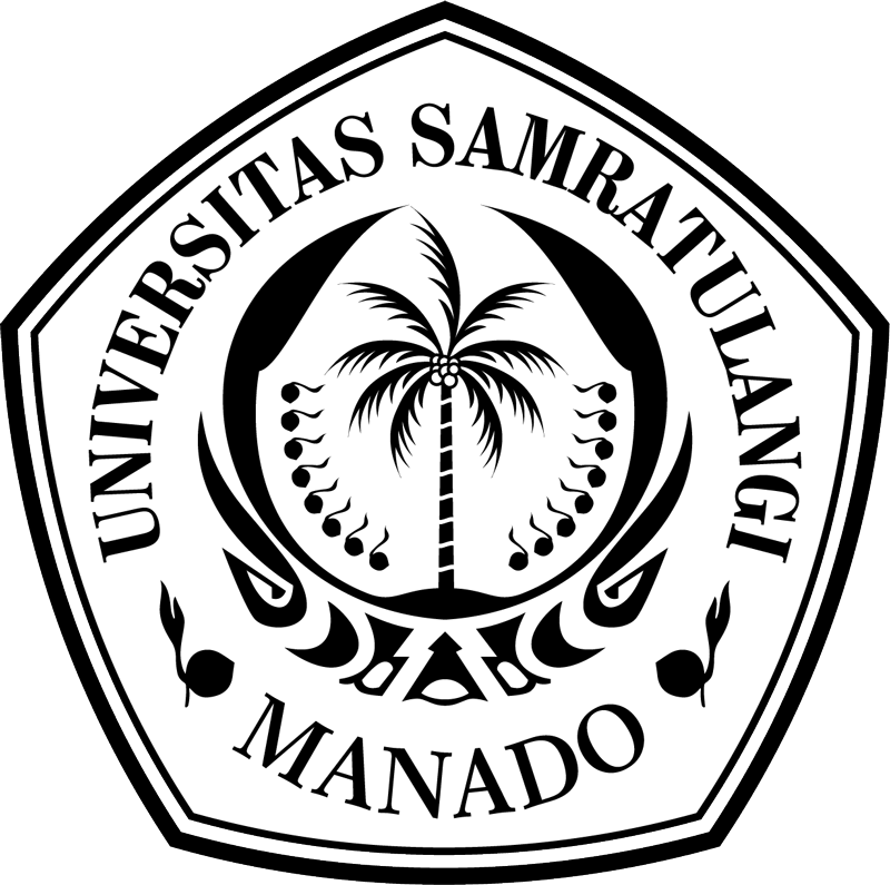 Logo Universitas Sam Ratulangi hitam putih no background