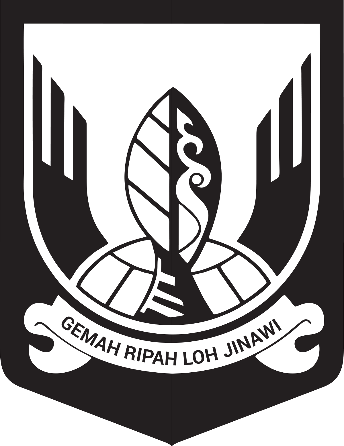 Lambang Kabupaten Sukabumi hitam putih Lambang Kabupaten Sukabumi hitam putih