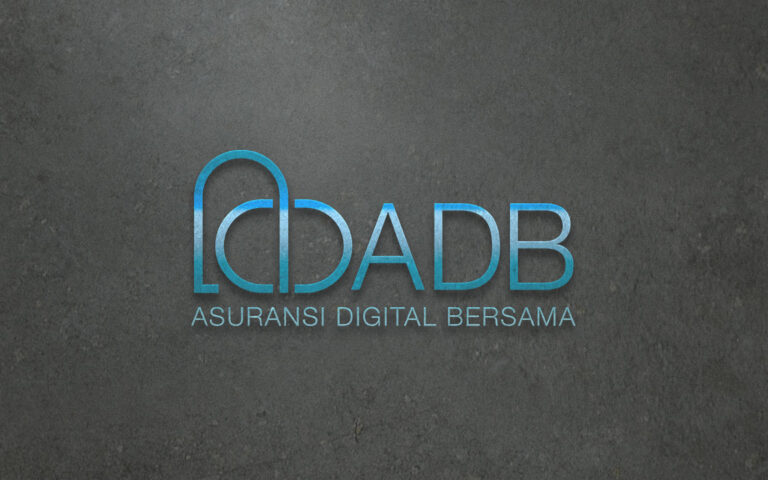 Asuransi digital bersama ruang logo 3d logo featured