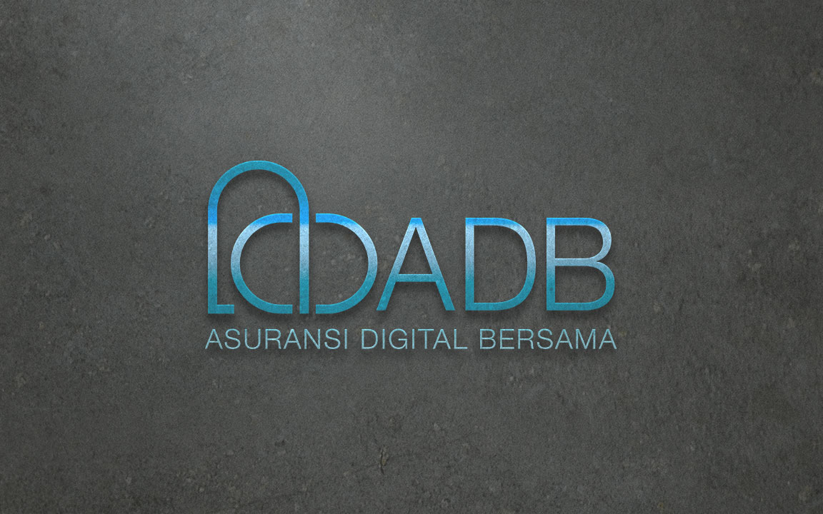 Asuransi digital bersama ruang logo 3d logo featured