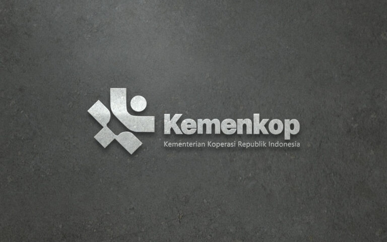 Kementerian koperasi ruang logo 3d logo featured