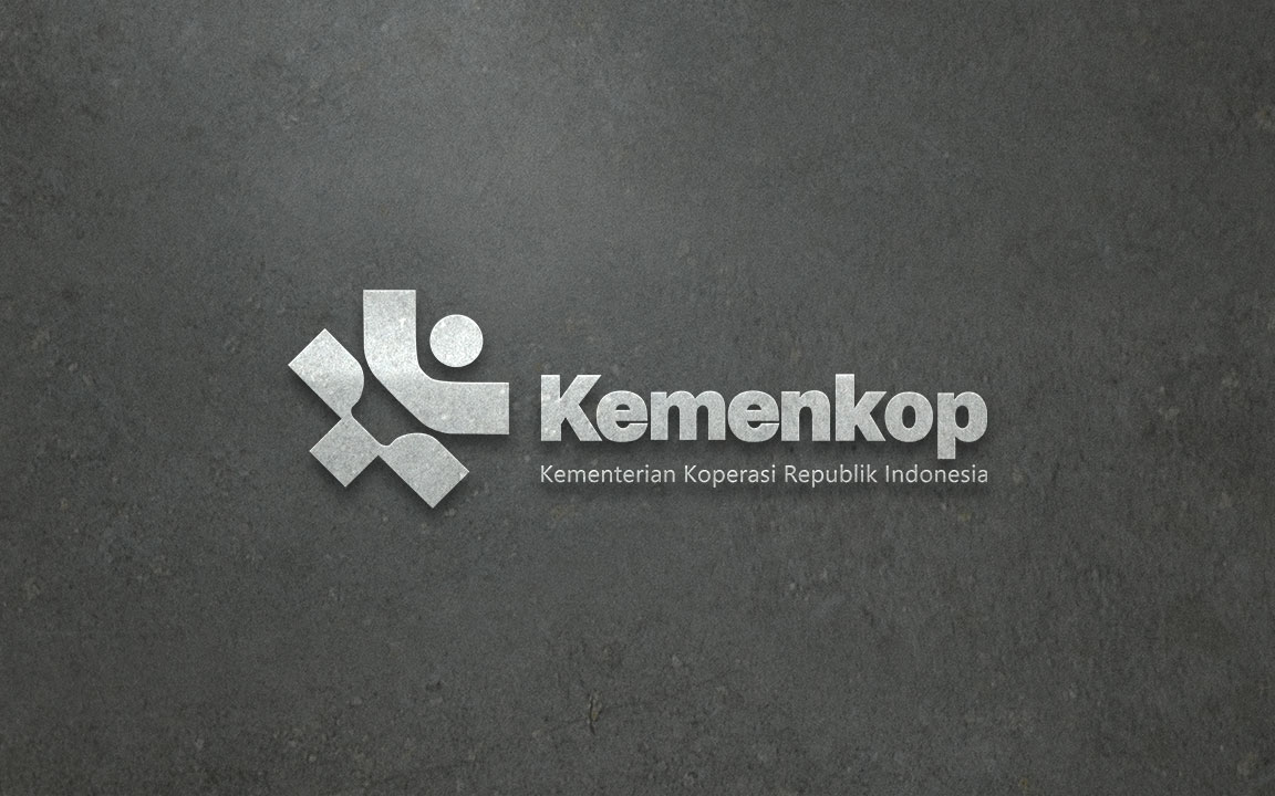 Kementerian koperasi ruang logo 3d logo featured