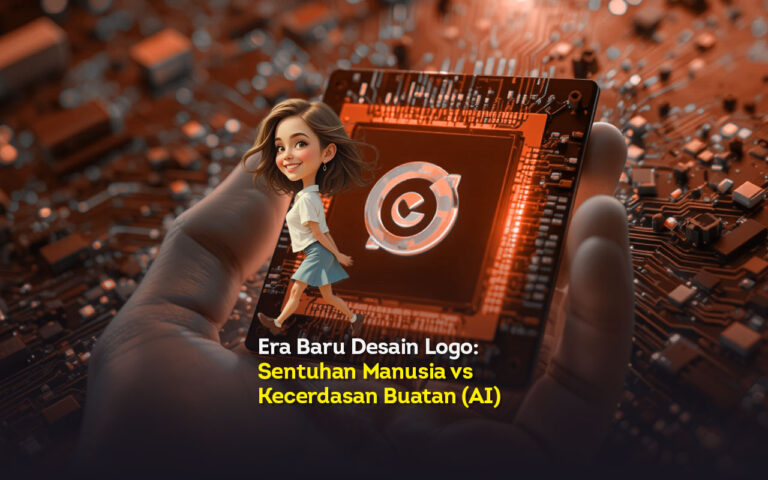 Era baru desain logo sentuhan manusia vs kecerdasan buatan (ai)
