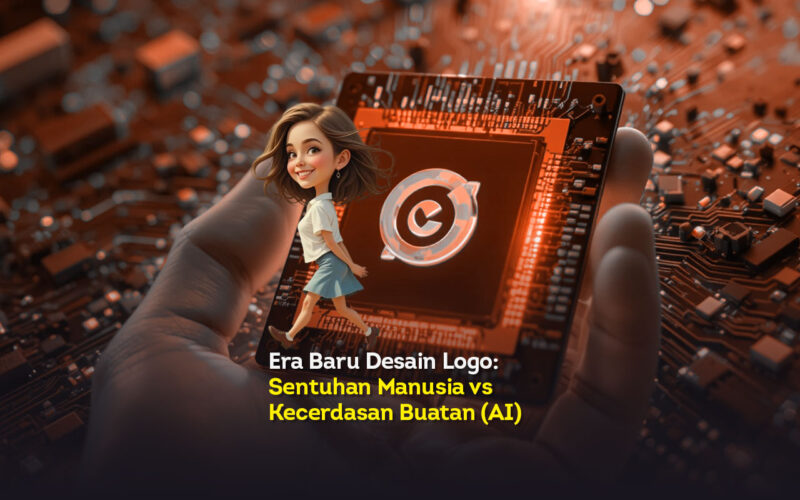 Era baru desain logo sentuhan manusia vs kecerdasan buatan (ai)