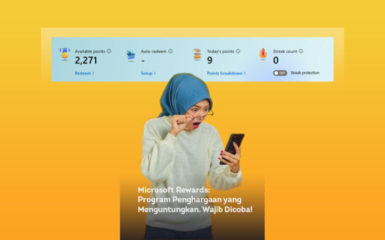 Microsoft rewards program penghargaan yang menguntungkan
