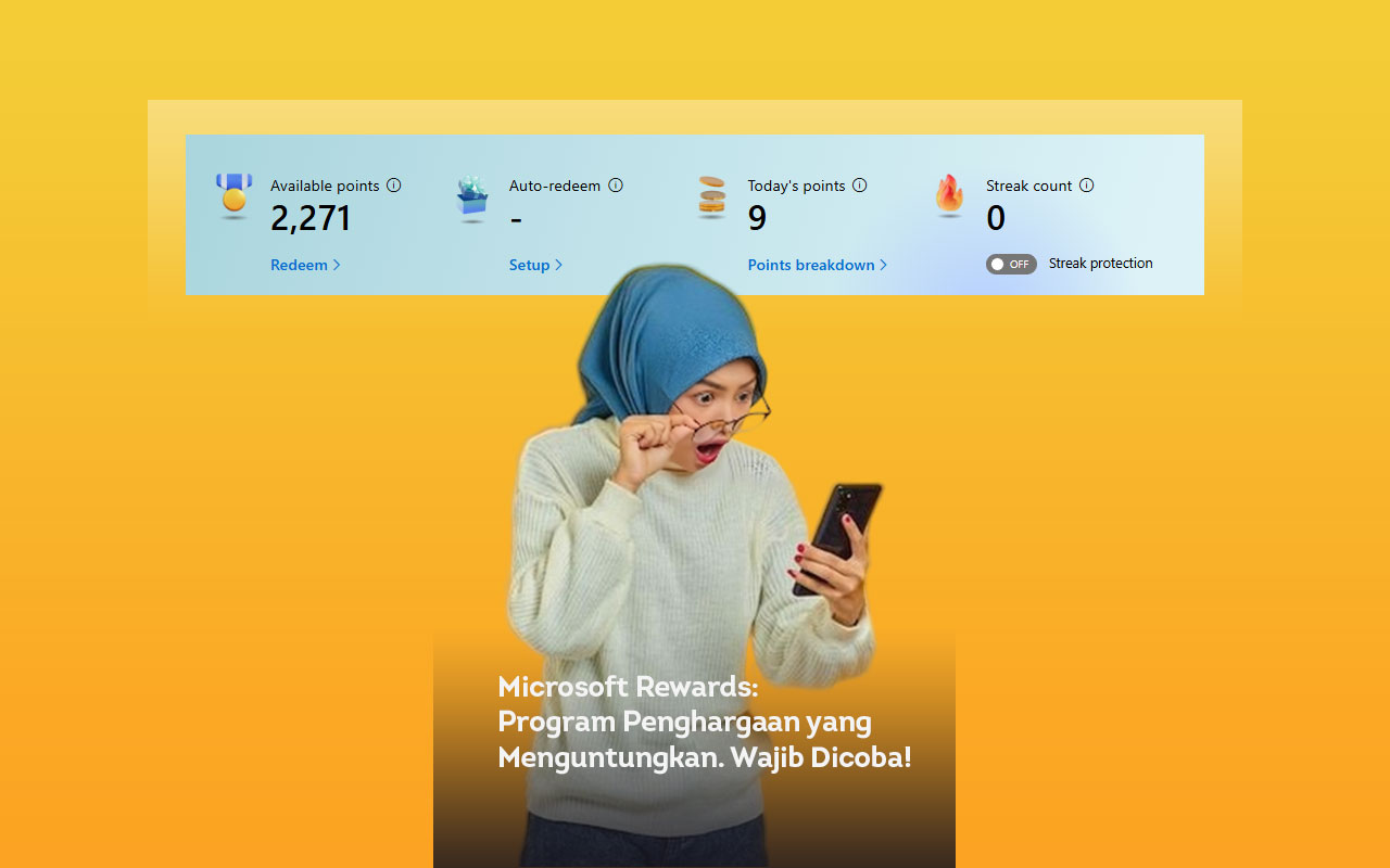 Microsoft rewards program penghargaan yang menguntungkan