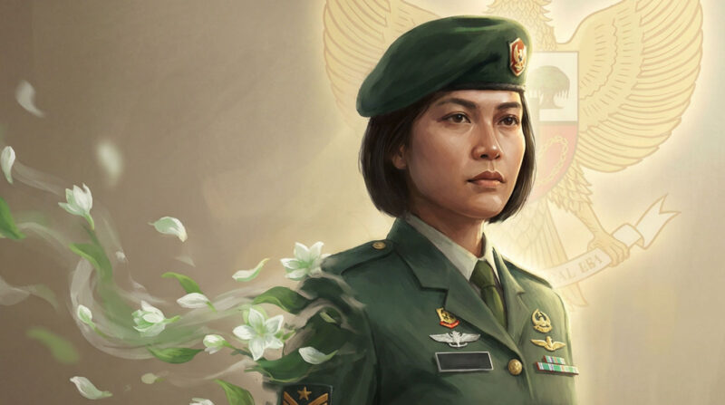 Kowad. Dharma Para Ibu Bangsa dalam Seragam Hijau Tentara Ruang Kosong Featured Image