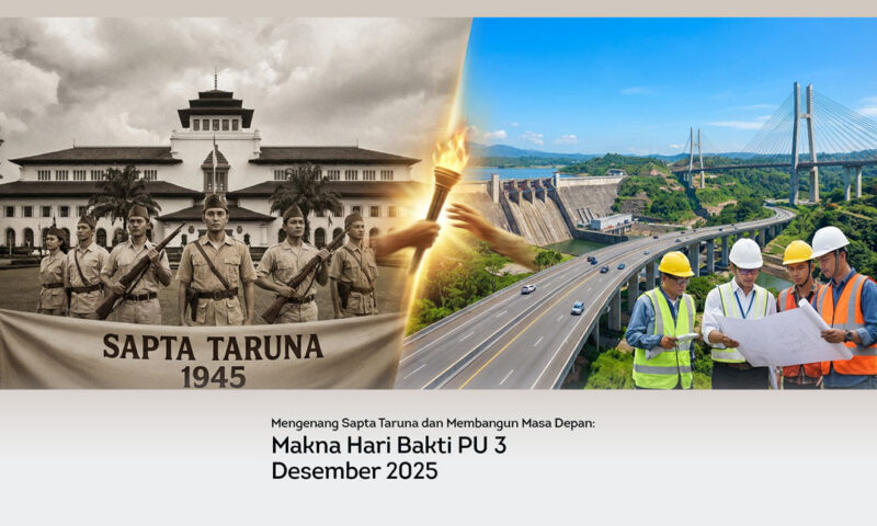 Mengenang Sapta Taruna dan Membangun Masa Depan, Makna Hari Bakti PU 3 Desember 2025 featured images ruang tulis